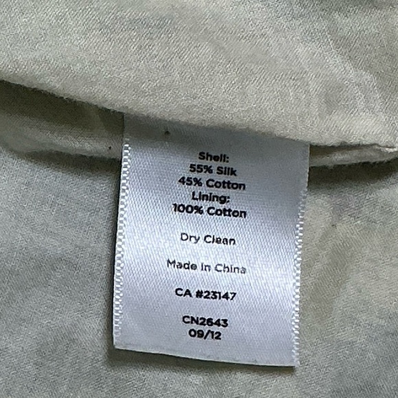 Talbots Boxy Silk and Cotton Tank Top Blue Green Purple Floral Womens Petite 14P - Picture 9 of 16